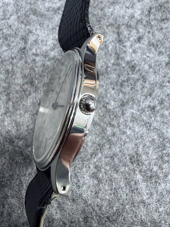 Vintage Tiffany & Co Portfolio Watch White Roman Dial Stainless Steel 33mm Swiss - Picture 4 of 12